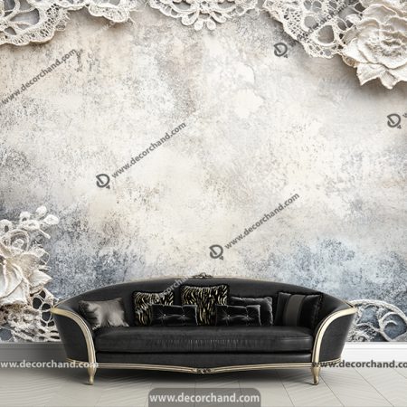 پوستر دیواری سه بعدی گچبری برای پذیرایی