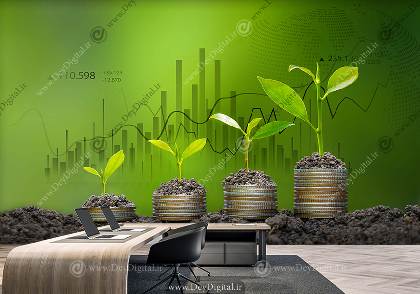 پوستر دیواری ارز دیجیتال و ترید