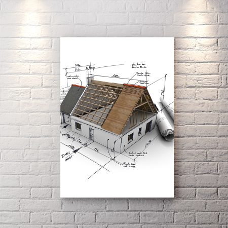 تابلو شاسی طرح نقشه خونه برای املاک