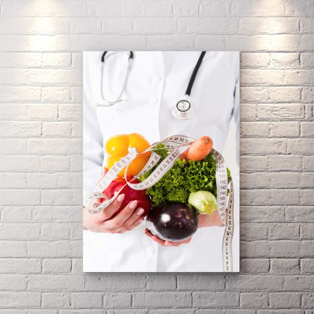 تابلو شاسی برای مطب دکتر مخصص تغذیه و ژیم غذایی
