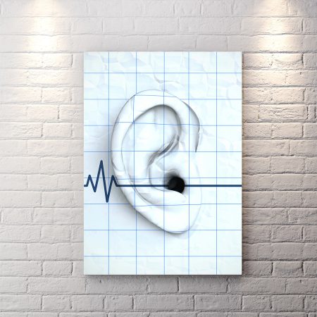 ابلو دکوراتیو برای کلینیک شنوایی سنجی