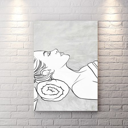 تابلو شاسی دکوراتیو برای مرکز ماساز و پاکسازی