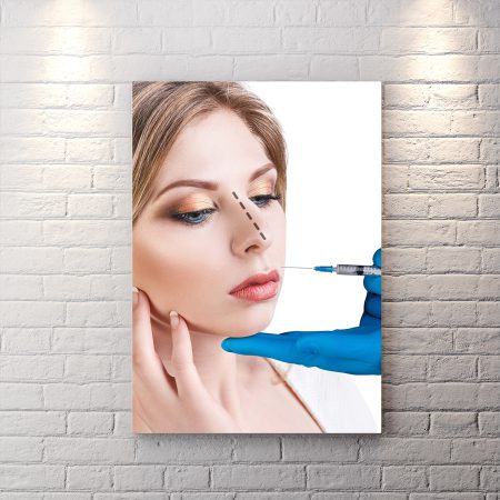 تابلو دیواری دکوراتیو طرح بوتاکس رای کلینیک زیبایی