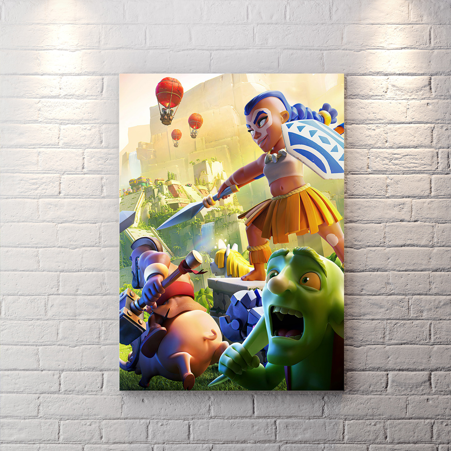 تابلو شاسی گیمینگ بازی clash of clans طرح هیروی چمپیون
