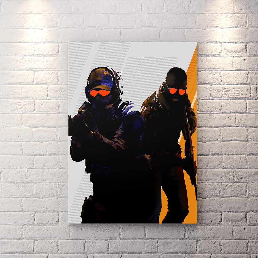 تابلو گیم Counter-Strike 2 با زمینه روشن