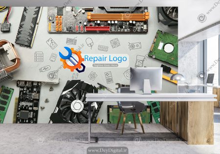 کاغذ دیواری سه بعدی امنیت شبکه