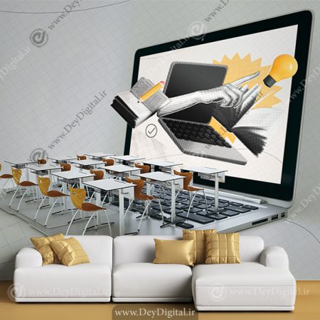 کاغذ دیواری سه بعدی امنیت شبکه