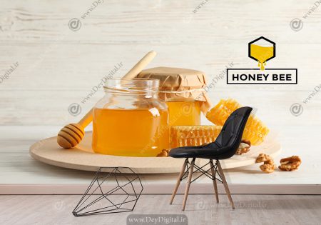 پوسر سه بعدی برای عسل فروشی