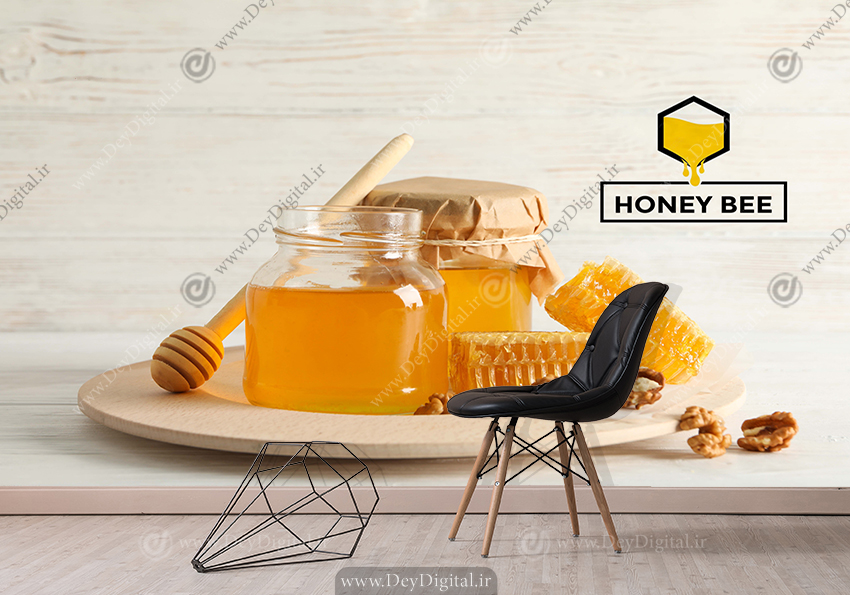 پوسر سه بعدی برای عسل فروشی