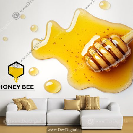 پوستر سه بعدی برای عسل فروشی