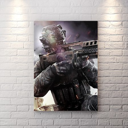 تابلو برای اتاق گیمینگ طرح بازی call of duty مدرن وارفر