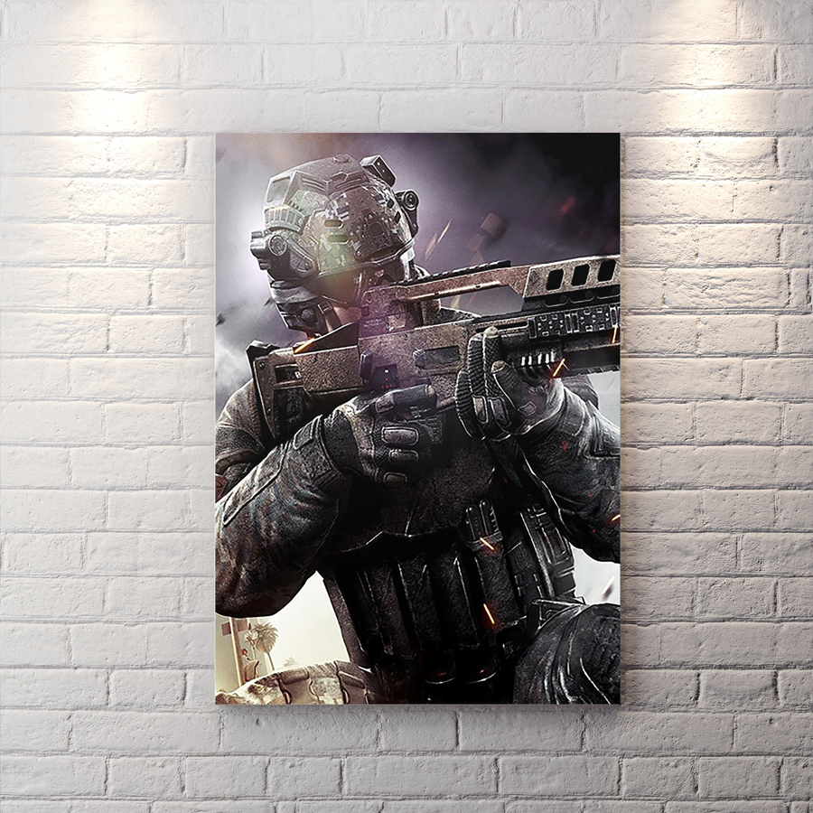 تابلو برای اتاق گیمینگ طرح بازی call of duty مدرن وارفر