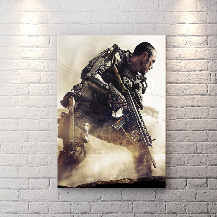 تابلو گیمینگ بازی کالاف نسخه Advanced Warfare با زمینه روشن