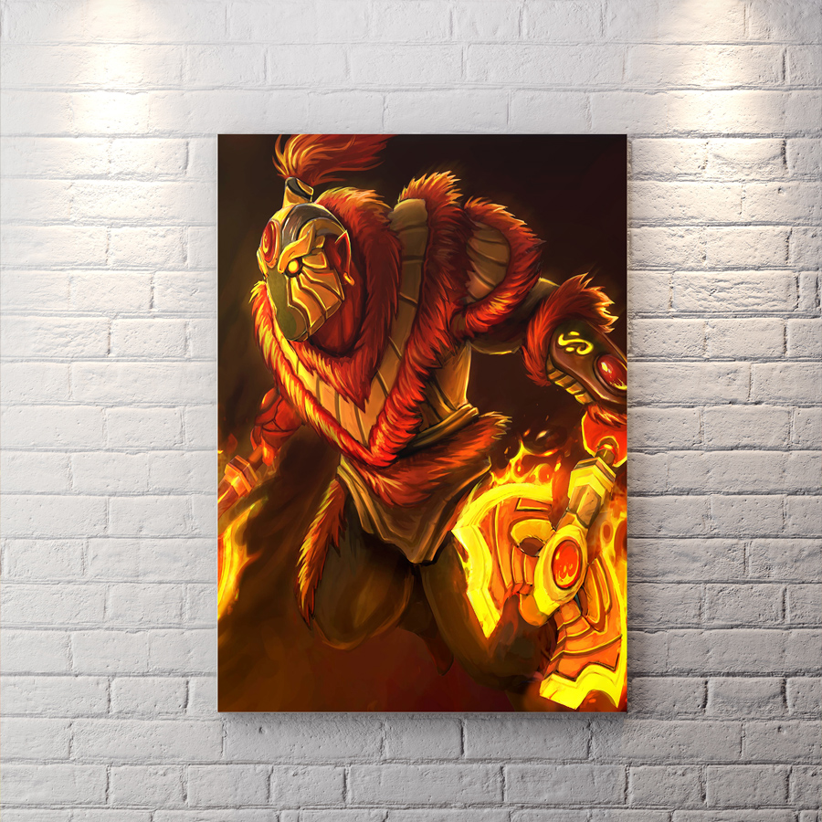 تابلو اتاق گیمینگ طح شخصیت Ember Spirit از بازی دوتادو