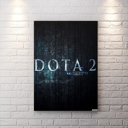 تابلو گیمینگ طرح ساده بازی dota 2 با زمینه تیره