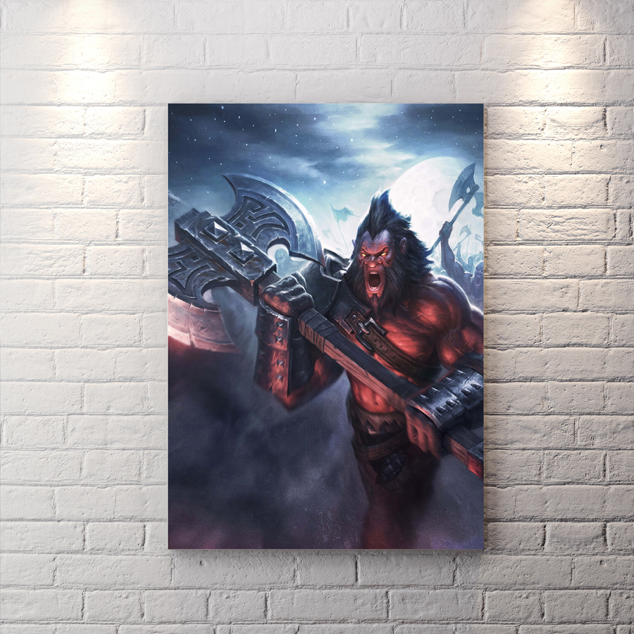 تابلو گیمینگ dota 2 با زمینه غروب آفتاب