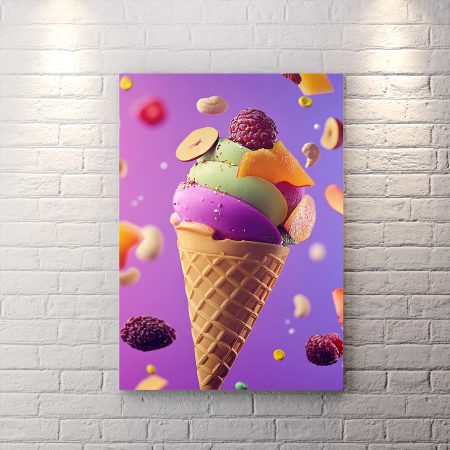 تابلو دیواری برای بستنی فروشی