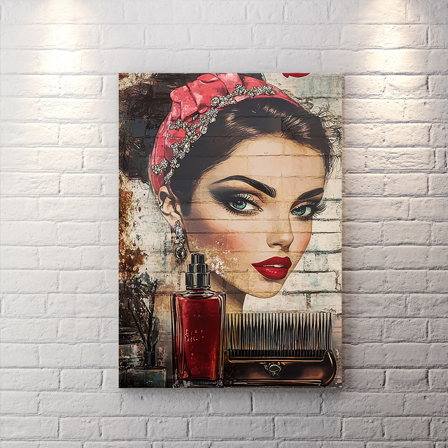 تخته شاسی سه بعدی طرح مدلینگ میکاپ و شینیون