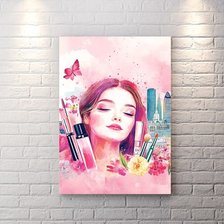 تابلو دکوراتیو طرح چهره ابرنگی