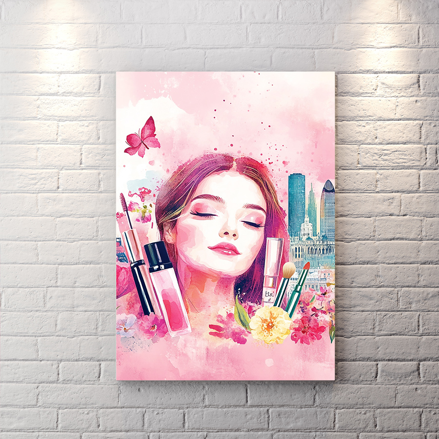 تابلو دکوراتیو طرح چهره ابرنگی