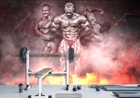 پوستر دیواری برای باشگاه بدنسازی مردانه