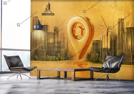 پوستر دیواری سه بعدی برای مشاور املاک