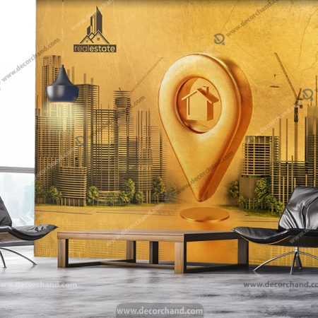 پوستر دیواری سه بعدی برای مشاور املاک