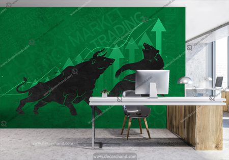 کاغذ دیواری سه بعدی طرح ارزدیجیتال