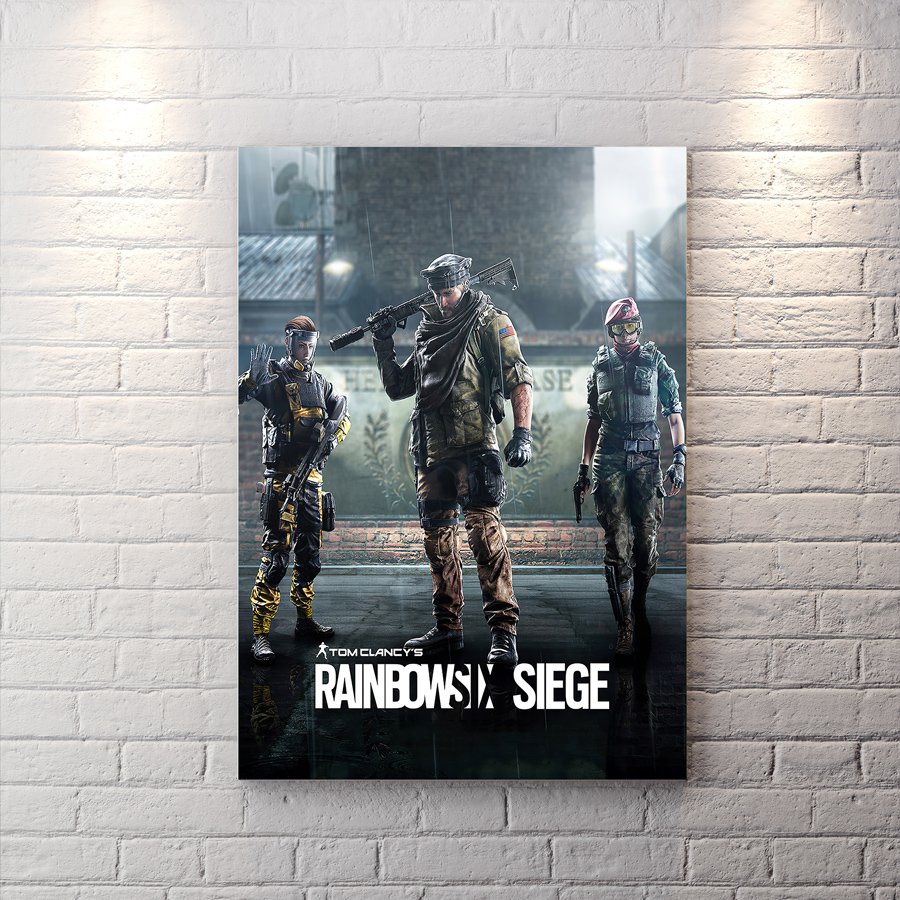تابلو برای اتاق گیمینگ از بازی rainbow six شخصیت تام کلنسی