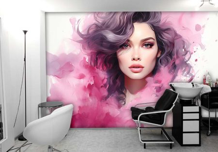پوستر دیواری سه بعدی چهره مدلینگ میکاپ