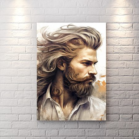 تابلو دکوراتیو طرح آرایشگاه مردانه