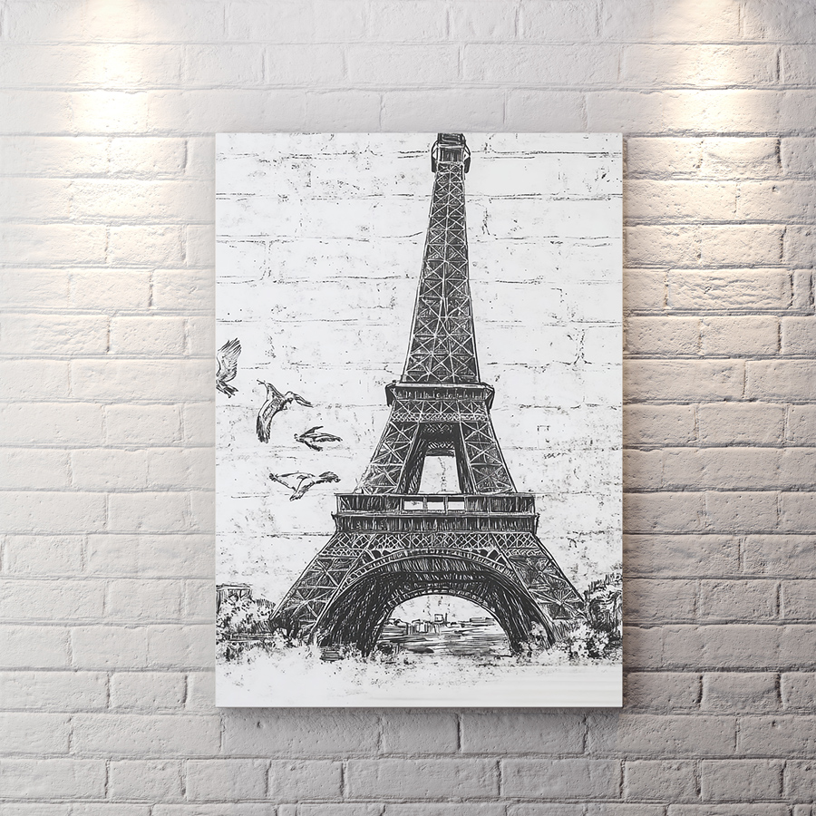 تابلو شاسی برج ایفل برای کافه