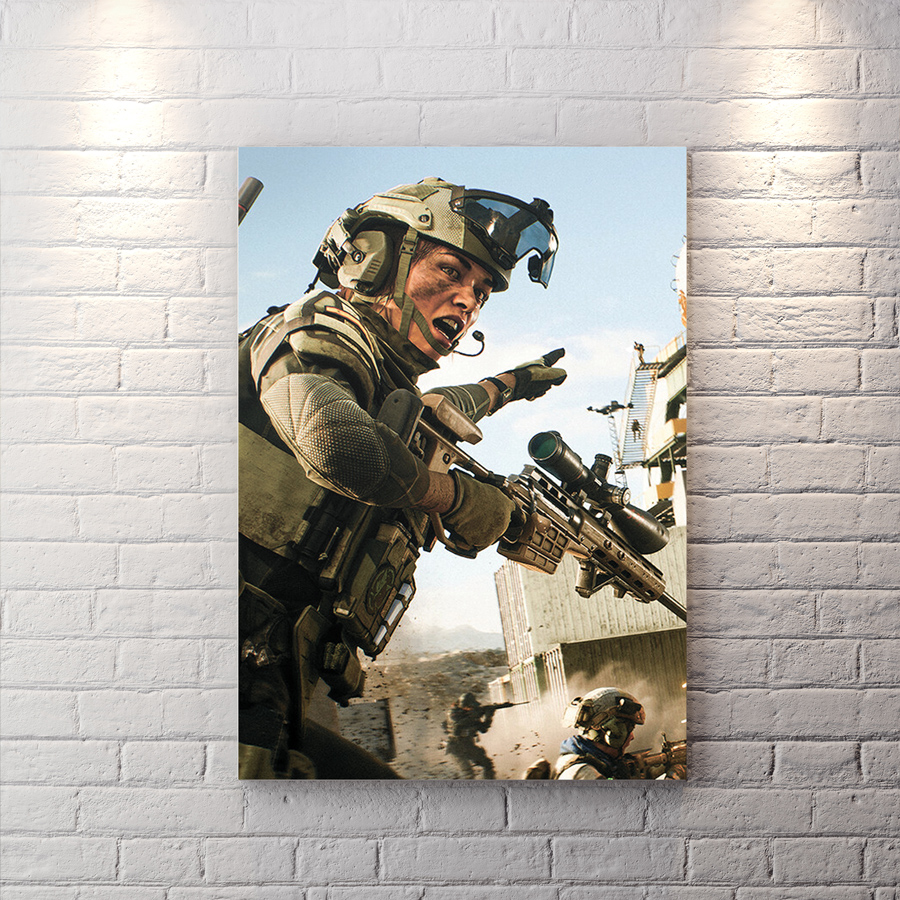 تابلو اتاق گیمینگ بازی Battlefield 2042 طرح سرباز