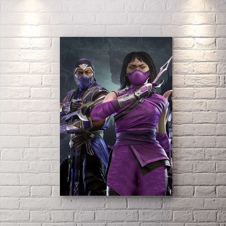 تابلو اتاق گیمینگ طرح شخصیت Mileena از بازی مورتال کمبت