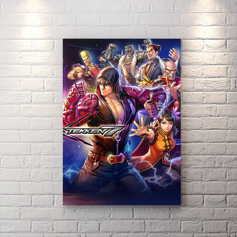 تابلو اتاق گیمینگ طرح شخصیت Jin Kazama از بازی تیکن