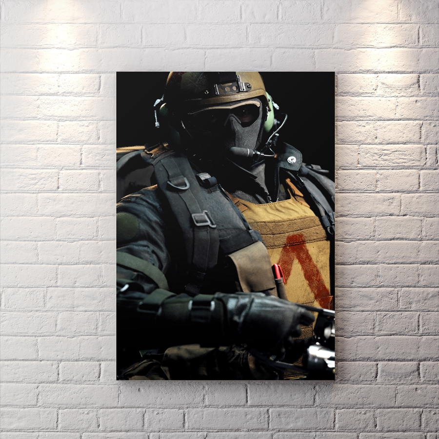 تابلو شاسی گیمینگ طرح Call of Duty شخصیت جاگرنات