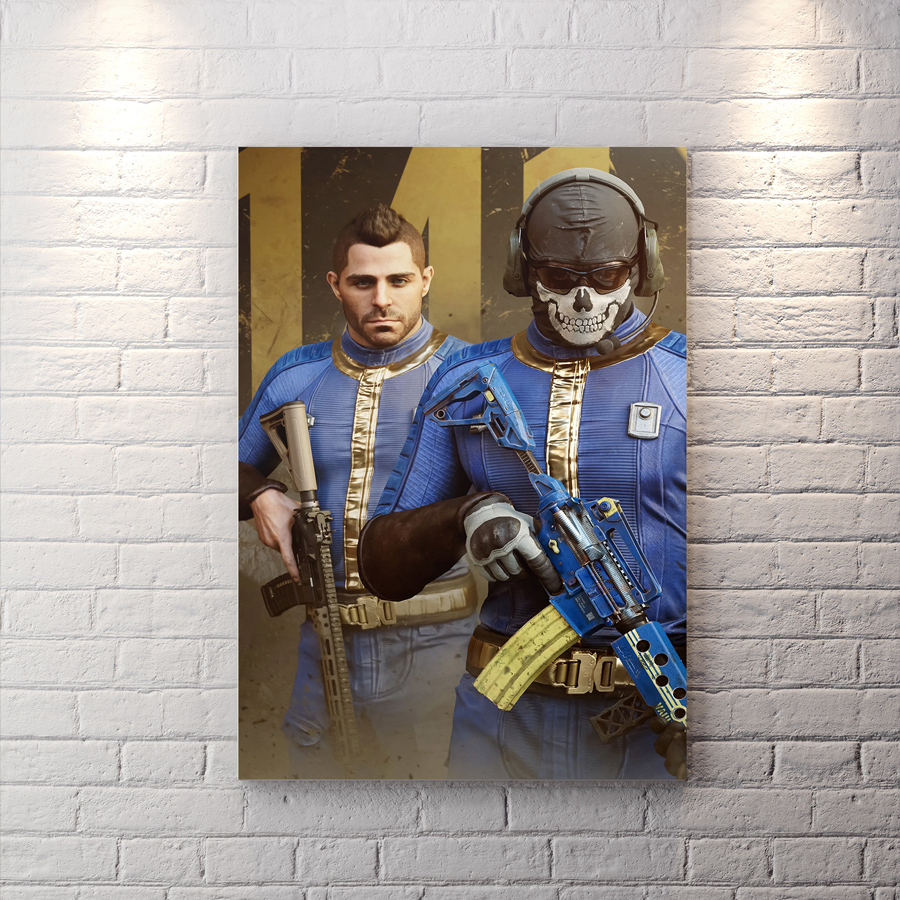 تابلو شاسی گیمینگ طرح Call of Duty شخصیت گوست