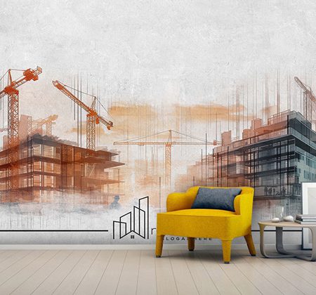 کاغذ دیواری سه بعدی مشاور املاک