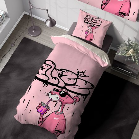 ست روتختی طرح پلنگ صورتی