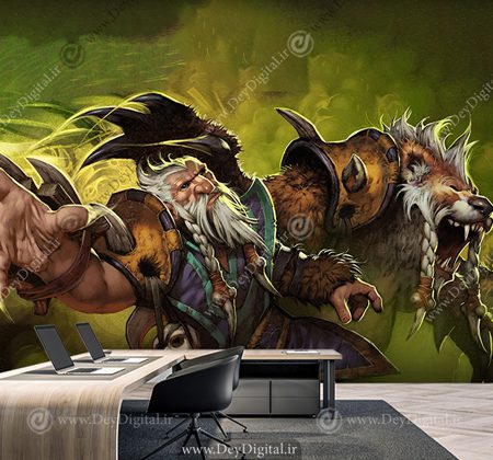 کاغذ دیواری سه بعدی هیروی Lone Druid در بازی دوتادو