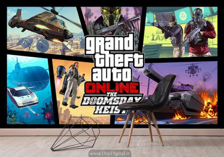 پوستر دیواری بازی جی تی ای doomsday heist آنلاین