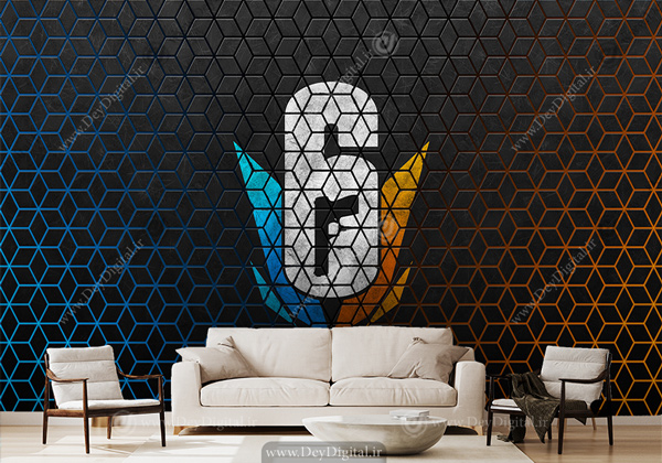 پوستر دیواری گیمینگ طرح بازی رینبو سیکس