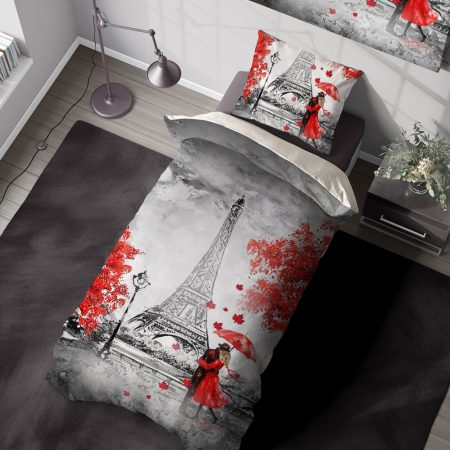 روتختی یک نفره طرح ساده پاییزی و برج ایفل