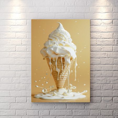 تابلو دیواری طرح بستنی قیفی