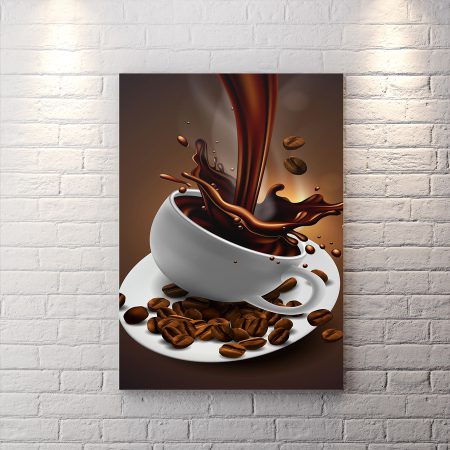تابلو دکوراتیو شاسی طرح کافی شاپ