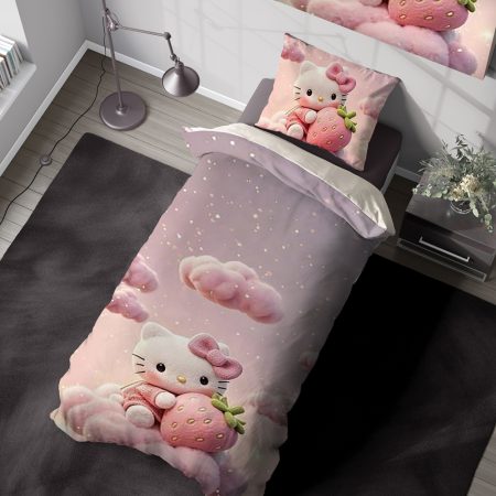 ست روتختی طرح کیتی صورتی