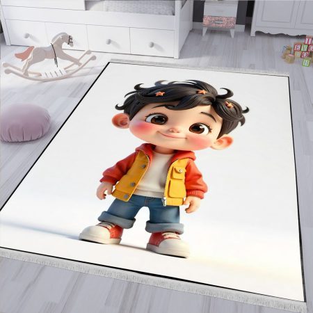 فرشینه اتاق کودک طرح پسر بچه