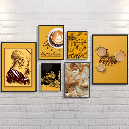 تابلو دکوارتیو طرح کافی شاپ