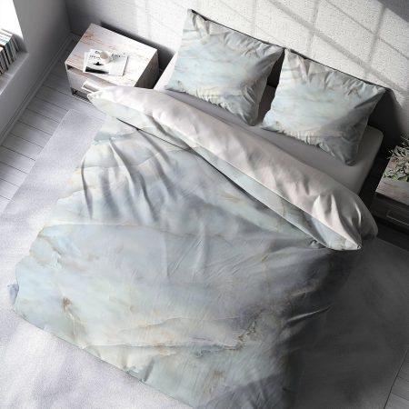 روتختی دونفره طرح سنگ مرمر آبی روشن