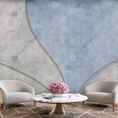 پوستر دیواری طرح ساده سیمانی رنگی